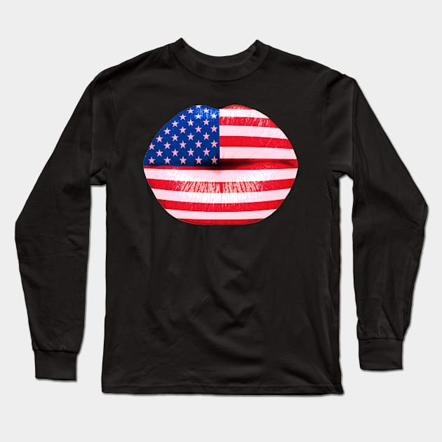 American smooch Long Sleeve T-Shirt by poupoune